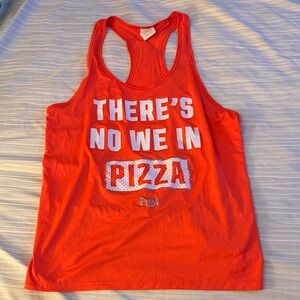 Orange Graphic Tank Top